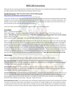 XBOX 360 Instructions