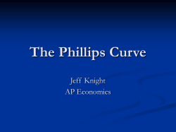 The Phillips Curve