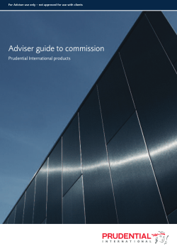 Adviser guide to commission