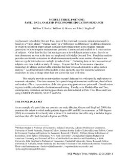 module three, part one - Council for Economic Education