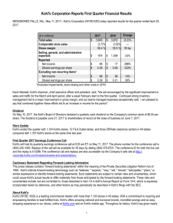 Q1 2017 Earnings Release
