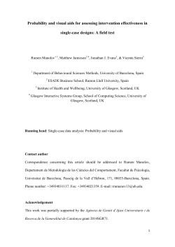 Probability and Visual Aids for Assessing Intervention Effectiveness