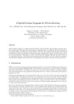 A Special-Purpose Language for Picture-Drawing