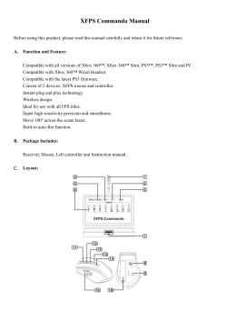 XFPS Commando Manual Before using this product, please read