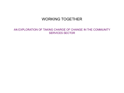 working together an exploration of taking charge of