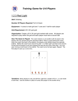 Training Game for U-6 Players 1 2 3 Red Light