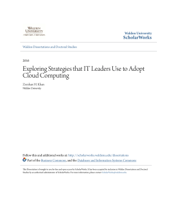 Exploring Strategies that IT Leaders Use to Adopt