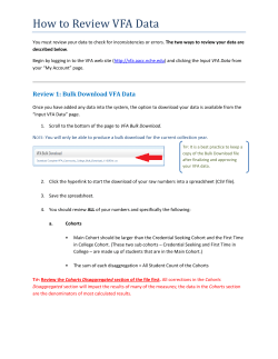 How to Review VFA Data
