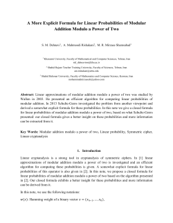 A More Explicit Formula for Linear Probabilities of Modular Addition