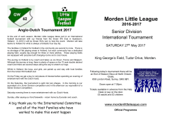 qualifying round - Morden Little League