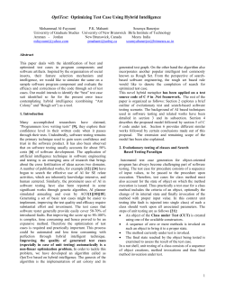 Selecting Optimized Test Case Set Using Hybrid Intelligence