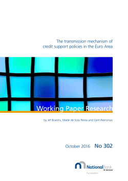 The transmission mechanism of credit support policies in