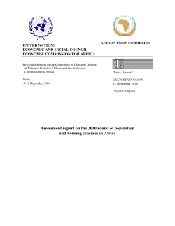 Assessment report on the 2010 round of population and housing