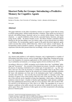 Introducing a Predictive Memory for Cognitive Agents