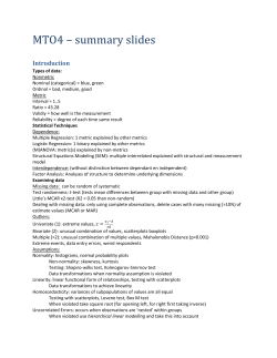 Multiple Regression Analysis
