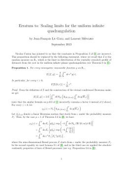 Erratum to: Scaling limits for the uniform infinite quadrangulation