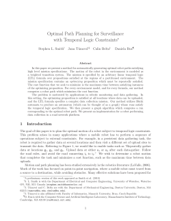 Optimal Path Planning for Surveillance with Temporal Logic
