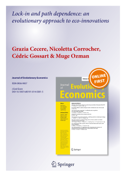 Lock-in and path dependence: an evolutionary approach to eco