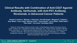 Clinical Results with Combination of Anti