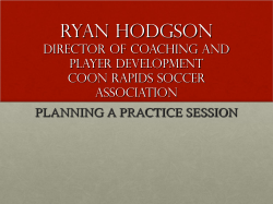Ryan Hodgson DIRECTOR OF COACHING AND