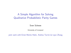 A Simple Algorithm for Solving Qualitative Probabilistic Parity Games