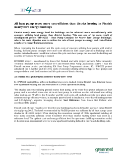 heat pump types more cost-efficient than district heating in