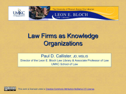 Small Firm Knowledge Management