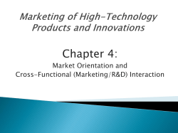 Marketing of High-Technology Products and Innovations Jakki J. Mohr