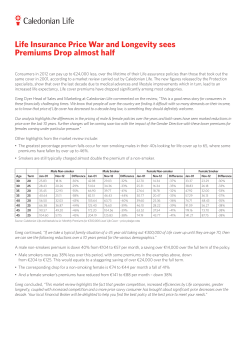G6233 - CL_Life Ass Price War Press Release v2.indd