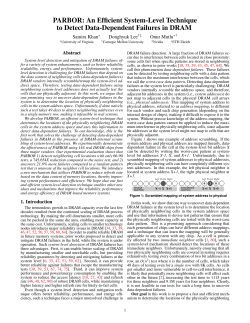 PARBOR: An Efficient System-Level Technique to