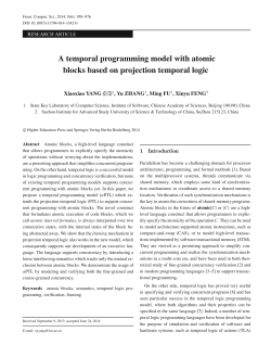 A temporal programming model with atomic blocks based on