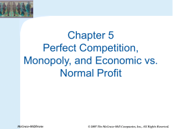Monopolistic Competition