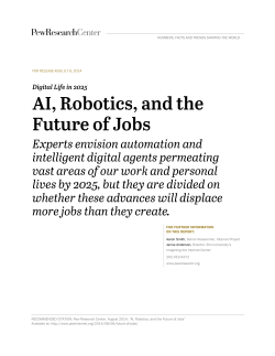 AI, Robotics, and the Future of Jobs