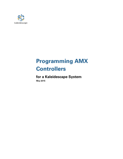 Programming AMX Controllers for a Kaleidescape System