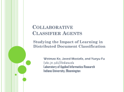 Collaborative Classifier Agents
