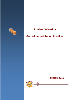 Prudent Valuation Guidelines and Sound Practices March