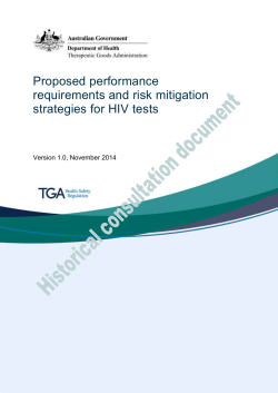 Proposed performance requirements and risk mitigation strategies