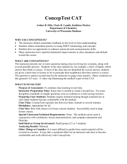 ConcepTest CAT - WCER - Wisconsin Center for Education Research