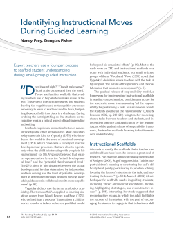 Identifying Instructional Moves During Guided Learning