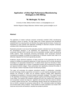 Application of Ultra High Performance Manufacturing Strategies to