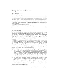 Competition in Mechanisms