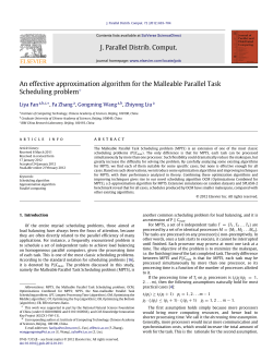 An effective approximation algorithm for the Malleable Parallel Task