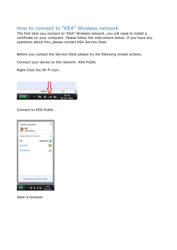 Connect to KEA-Public.