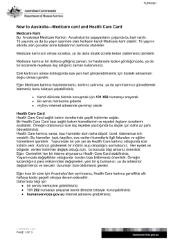 New to Australia - Medicare Card and Health