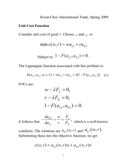 0b Unit Cost Function
