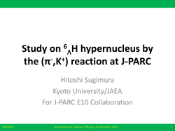Study on 6*H hypernucleus by the (*-,K+) reaction at J-PARC