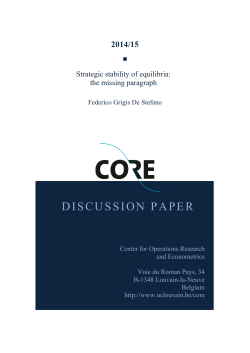discussion paper - Universit&eacute; catholique de Louvain