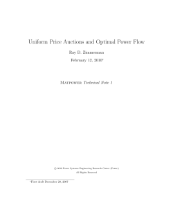 Uniform Price Auctions and Optimal Power Flow