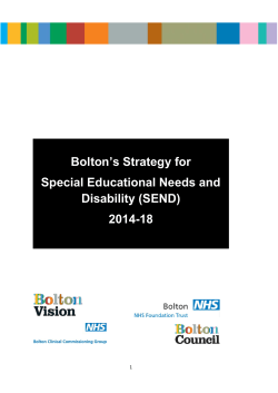 Bolton`s Strategy for Special Educational Needs