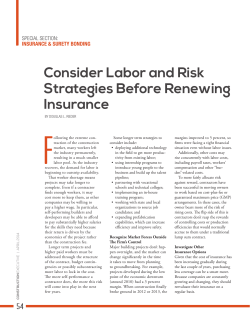 Consider Labor and Risk Strategies Before Renewing Insurance